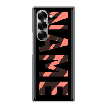 Пластиковый чехол на Samsung Galaxy Z Fold 6 с принтом NAME