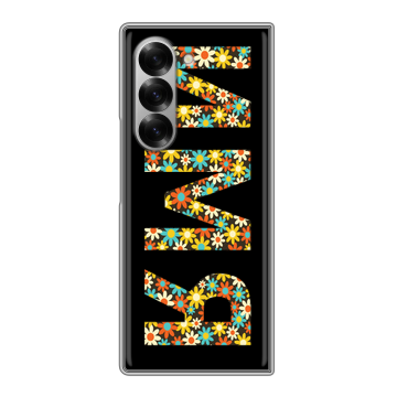 Пластиковый чехол на Samsung Galaxy Z Fold 6 с принтом ИМЯ