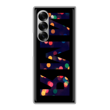 Пластиковый чехол на Samsung Galaxy Z Fold 6 с принтом ИМЯ