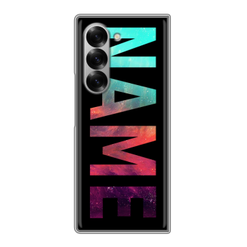 Пластиковый чехол на Samsung Galaxy Z Fold 6 с принтом NAME