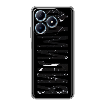 Силиконовый чехол на Realme C63 с принтом ФАМИЛИЯ