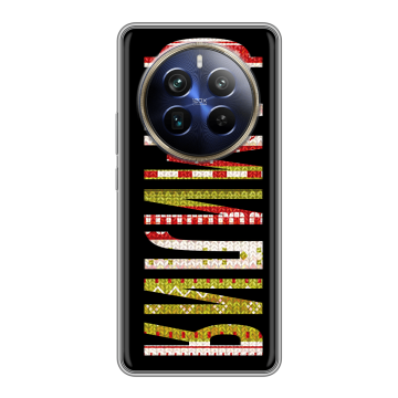 Силиконовый чехол на Realme 12 4G с принтом ФАМИЛИЯ