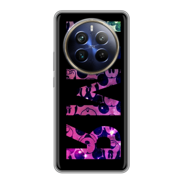 Силиконовый чехол на Realme 12 4G с принтом ИМЯ