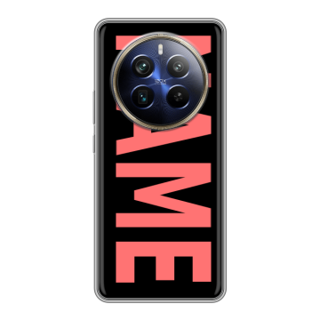 Силиконовый чехол на Realme 12 4G с принтом NAME