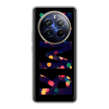 Силиконовый чехол на Realme 12 4G с принтом ИМЯ