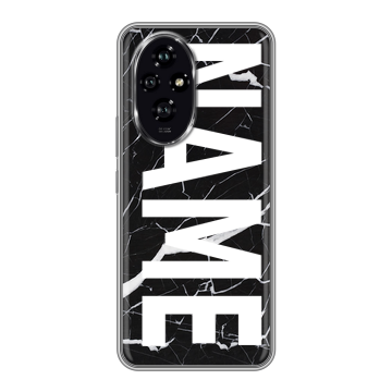 Силиконовый чехол на Honor 200 с принтом NAME