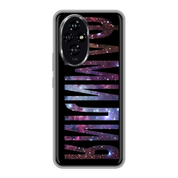 Силиконовый чехол на Honor 200 с принтом ФАМИЛИЯ