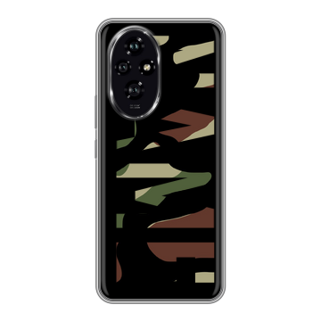 Силиконовый чехол на Honor 200 с принтом NAME