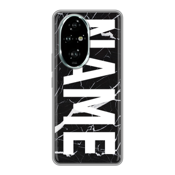 Силиконовый чехол на Honor 200 Pro с принтом NAME