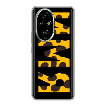 Силиконовый чехол на Honor 200 Pro с принтом ИМЯ