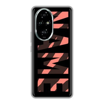 Силиконовый чехол на Honor 200 Pro с принтом NAME