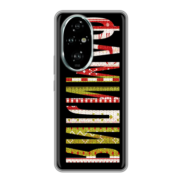 Силиконовый чехол на Honor 200 Pro с принтом ФАМИЛИЯ