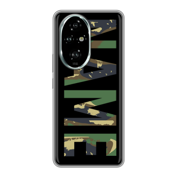 Силиконовый чехол на Honor 200 Pro с принтом NAME