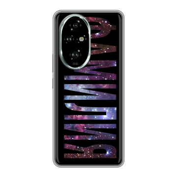 Силиконовый чехол на Honor 200 Pro с принтом ФАМИЛИЯ