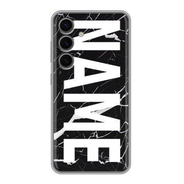 Силиконовый чехол на Samsung Galaxy S24 FE с принтом NAME