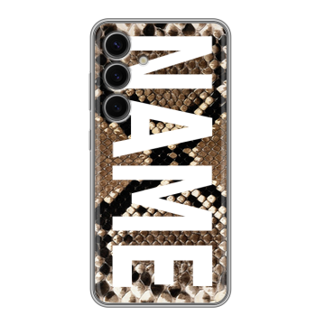 Силиконовый чехол на Samsung Galaxy S24 FE с принтом NAME