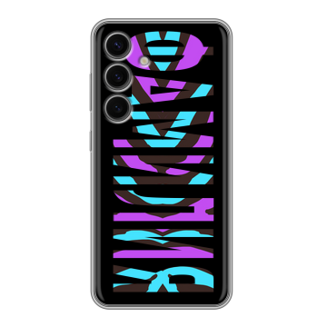 Силиконовый чехол на Samsung Galaxy S24 FE с принтом ФАМИЛИЯ