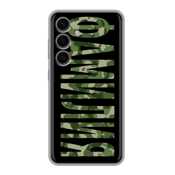Силиконовый чехол на Samsung Galaxy S24 FE с принтом ФАМИЛИЯ