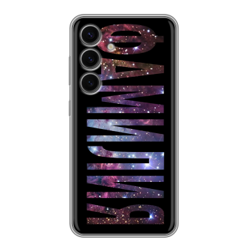 Силиконовый чехол на Samsung Galaxy S24 FE с принтом ФАМИЛИЯ