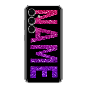 Силиконовый чехол на Samsung Galaxy S24 FE с принтом NAME