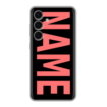 Силиконовый чехол на Samsung Galaxy S24 FE с принтом NAME
