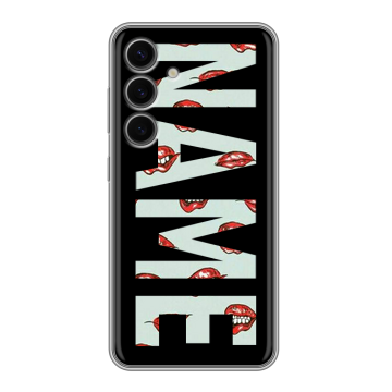 Силиконовый чехол на Samsung Galaxy S24 FE с принтом NAME