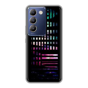 Силиконовый чехол на Vivo Y100 с принтом ФАМИЛИЯ