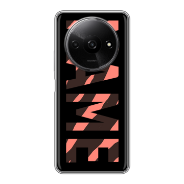 Силиконовый чехол на Redmi A3x с принтом NAME