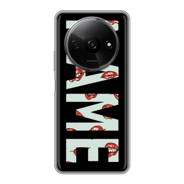 Силиконовый чехол на Redmi A3x с принтом NAME