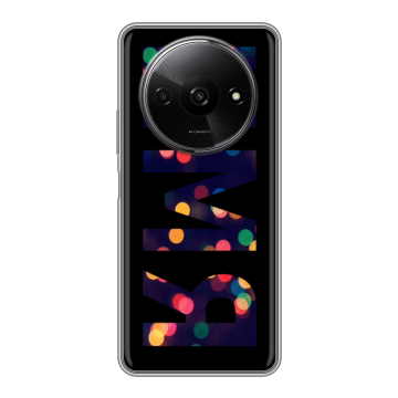 Силиконовый чехол на Redmi A3x с принтом ИМЯ