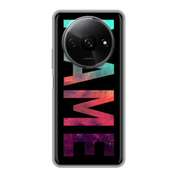 Силиконовый чехол на Redmi A3x с принтом NAME