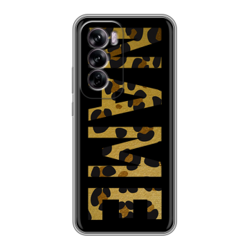 Силиконовый чехол на OPPO Reno 12 с принтом NAME