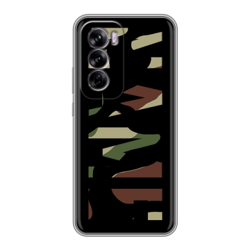 Силиконовый чехол на OPPO Reno 12 с принтом NAME