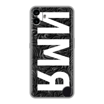 Силиконовый чехол на Nothing CMF Phone 1 с принтом ИМЯ