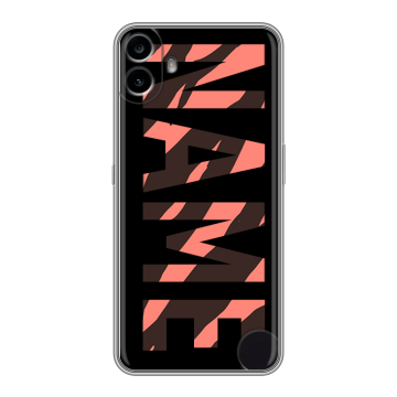 Силиконовый чехол на Nothing CMF Phone 1 с принтом NAME