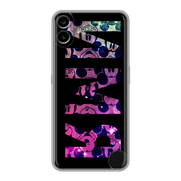 Силиконовый чехол на Nothing CMF Phone 1 с принтом ИМЯ