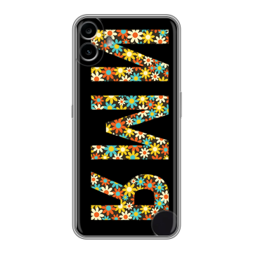 Силиконовый чехол на Nothing CMF Phone 1 с принтом ИМЯ