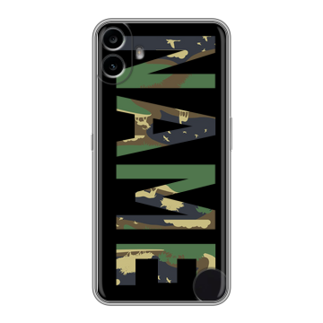 Силиконовый чехол на Nothing CMF Phone 1 с принтом NAME