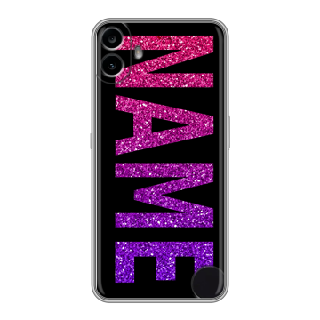 Силиконовый чехол на Nothing CMF Phone 1 с принтом NAME