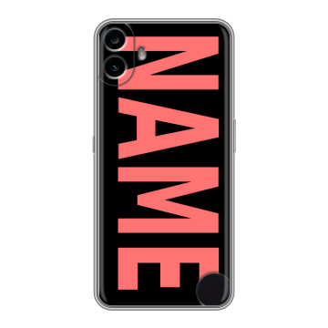 Силиконовый чехол на Nothing CMF Phone 1 с принтом NAME