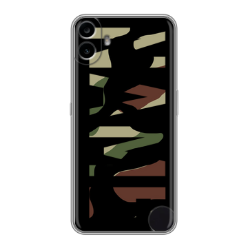 Силиконовый чехол на Nothing CMF Phone 1 с принтом NAME