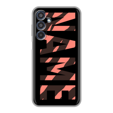 Силиконовый чехол на Samsung Galaxy M35 с принтом NAME