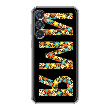 Силиконовый чехол на Samsung Galaxy M35 с принтом ИМЯ
