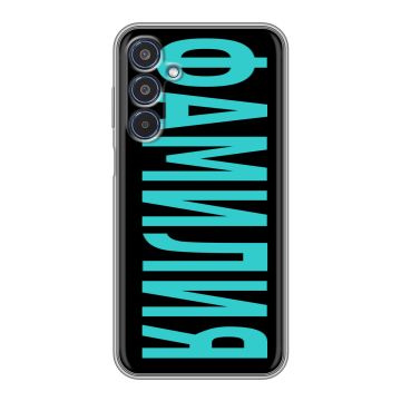 Силиконовый чехол на Samsung Galaxy M35 с принтом ФАМИЛИЯ