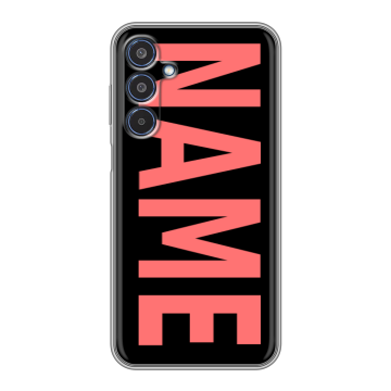 Силиконовый чехол на Samsung Galaxy M35 с принтом NAME