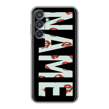Силиконовый чехол на Samsung Galaxy M35 с принтом NAME