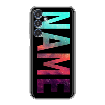 Силиконовый чехол на Samsung Galaxy M35 с принтом NAME