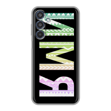 Силиконовый чехол на Samsung Galaxy M35 с принтом ИМЯ