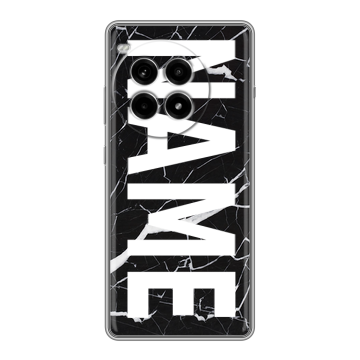 Силиконовый чехол на OnePlus Ace 3 Pro с принтом NAME