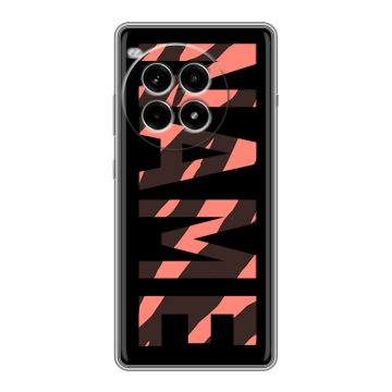 Силиконовый чехол на OnePlus Ace 3 Pro с принтом NAME